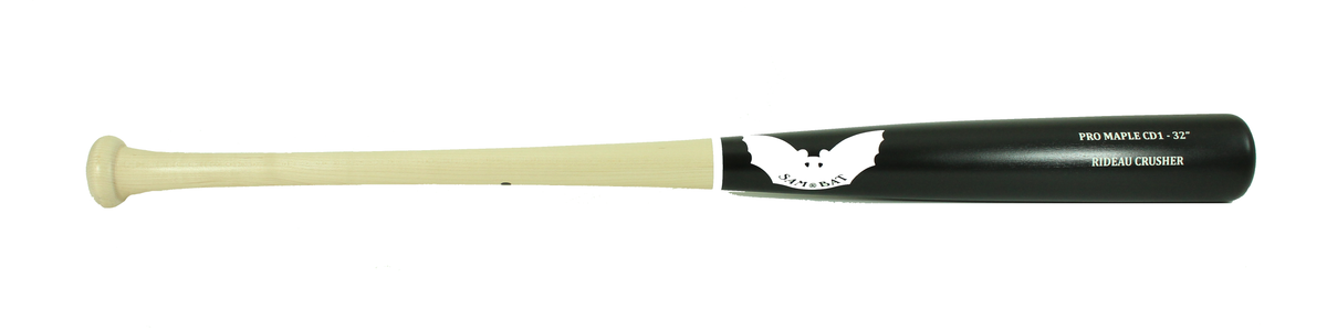 Sam Bat - CD1-Stock / All Black (White) - Maple Wood Baseball Bat Sam Bat - CD1-Stock / All Black (White) - Maple Wood Baseball Bat