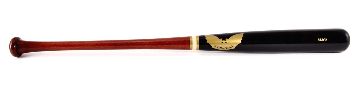 Sam Bat - MMO-Stock / Cherry/Black (Gold) - Maple Wood Baseball